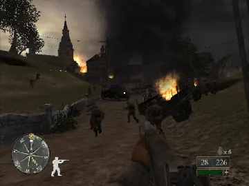 Call of Duty 2 - Big Red One screen shot game playing